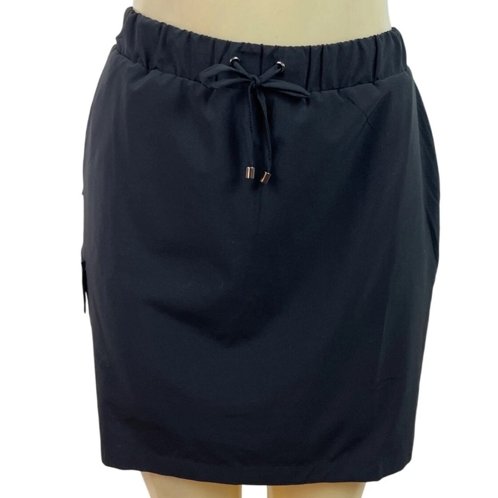 Chico’s Zenergy Black Skort With Side Pockets & Built-In Shorts Size 16